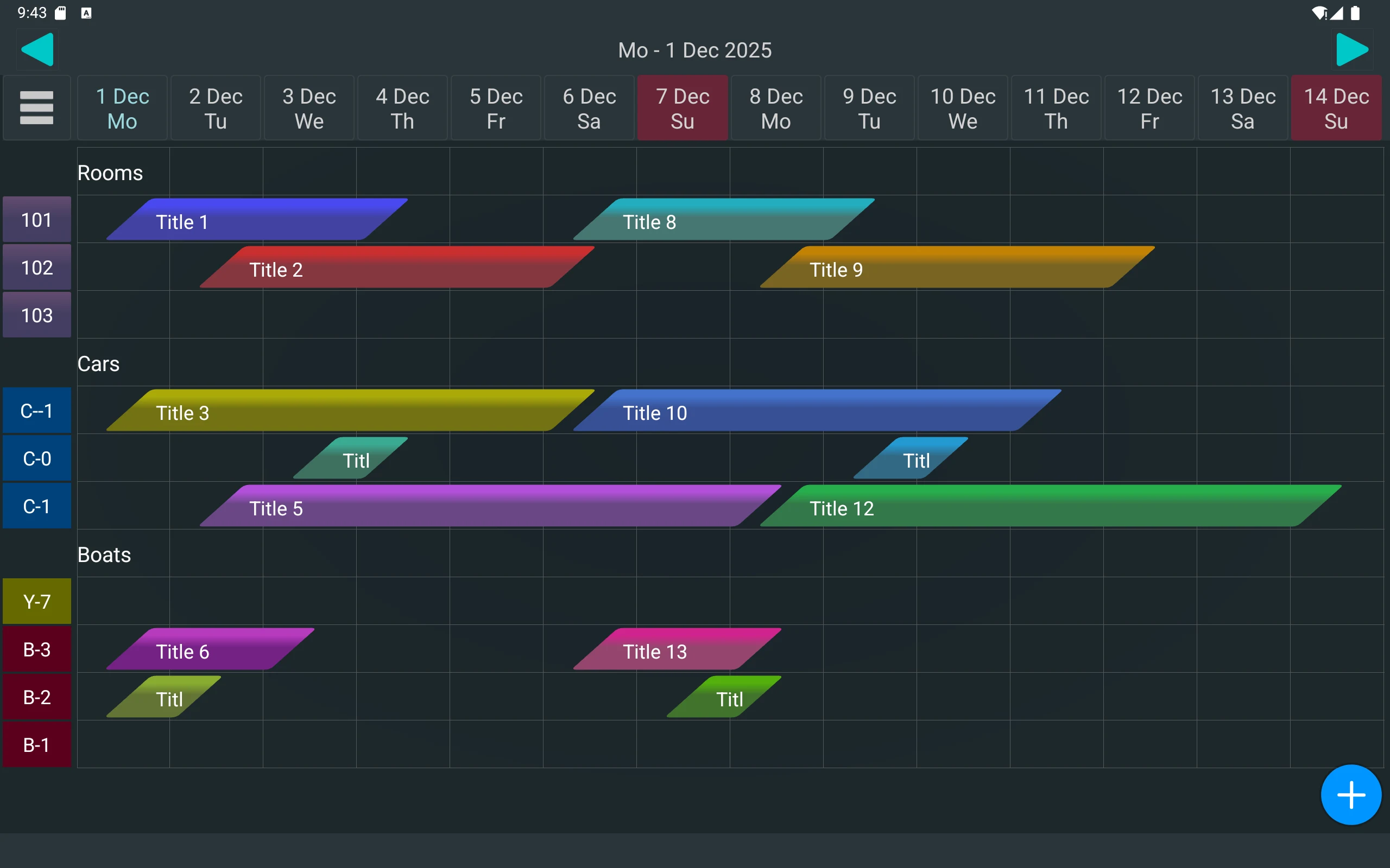 Customer Booking Manager Lt. screenshot